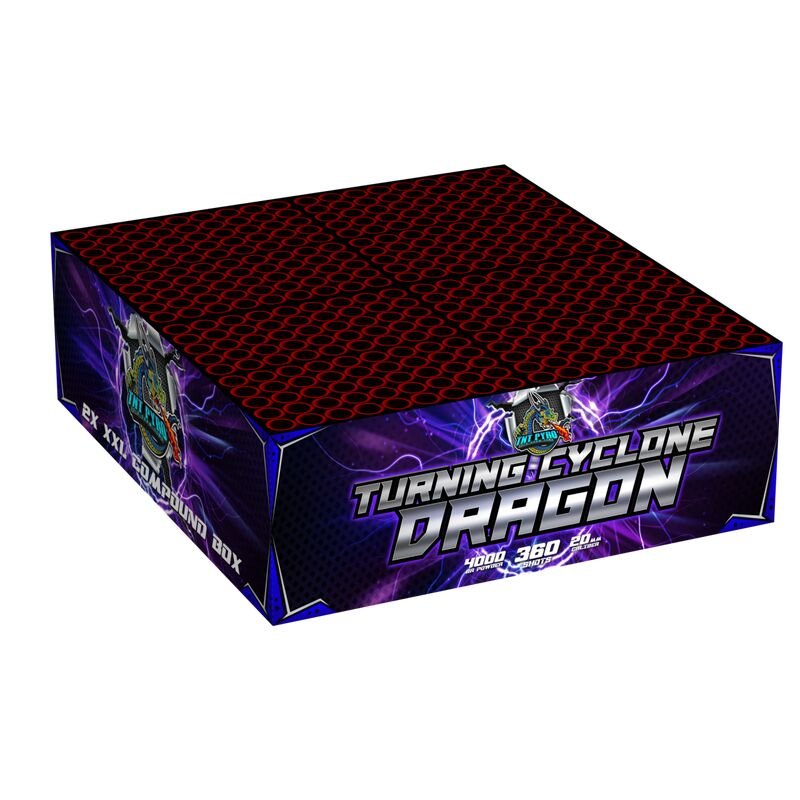 Turning Cyclone Dragon 360-Schuss-Feuerwerkverbund von TNT  Pyro kaufen