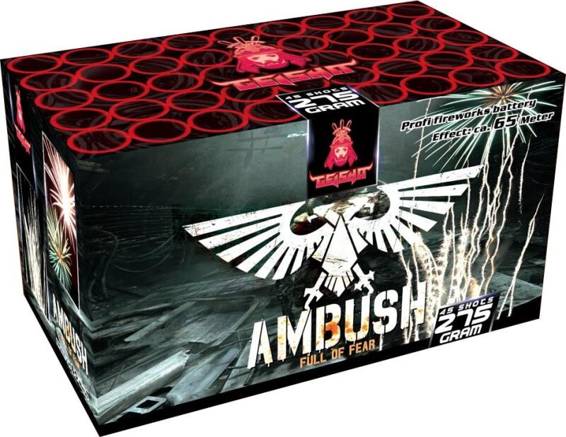 Jetzt Ambush 45-Schuss-Feuerwerk-Batterie ab 22.99€ bestellen