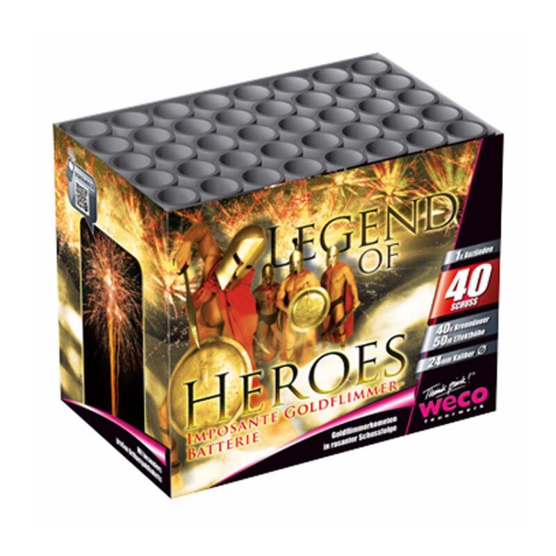 Jetzt Legend of Heroes 40-Schuss-Feuerwerk-Batterie ab 34.99€ bestellen