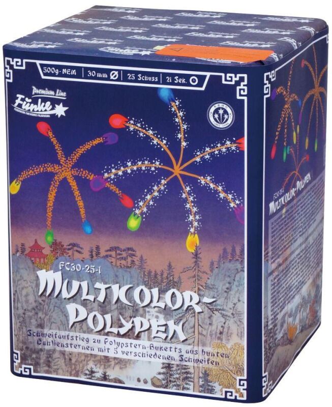 Jetzt Multicolor Polypen 25-Schuss-Feuerwerk-Batterie ab 33.99€ bestellen