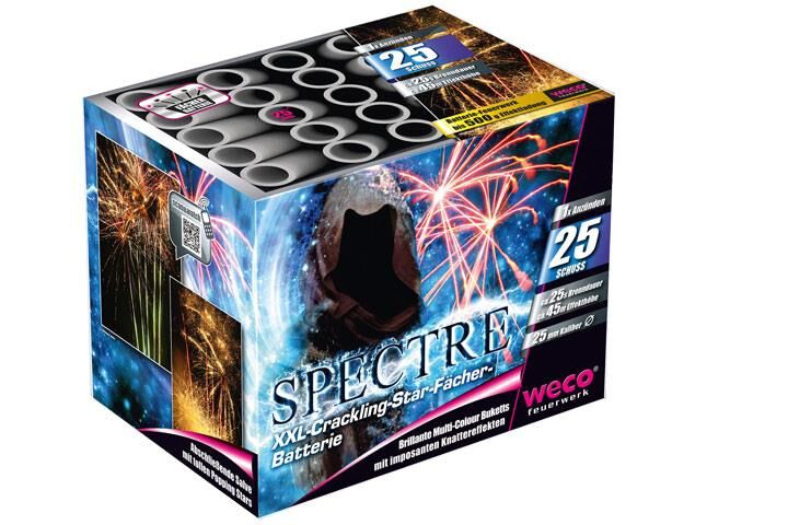 Jetzt Spectre 25-Schuss-Feuerwerk-Batterie ab 20.99€ bestellen