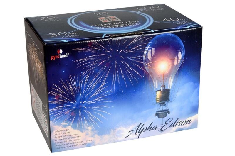 Jetzt Alpha Edison 25-Schuss-Feuerwerk-Batterie ab 45.74€ bestellen