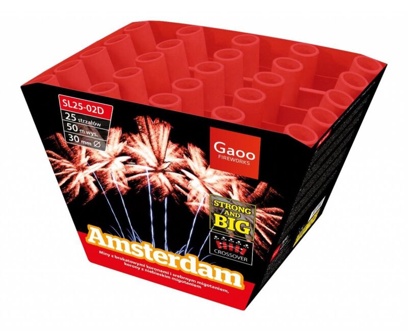 Jetzt Amsterdam 25-Schuss-Feuerwerk-Batterie ab 44€ bestellen
