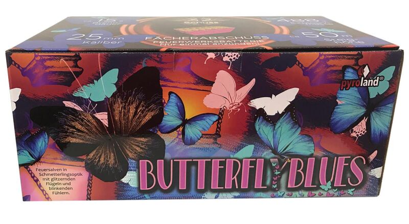 Jetzt Butterfly Blues 32-Schuss-Feuerwerk-Batterie ab 52.49€ bestellen