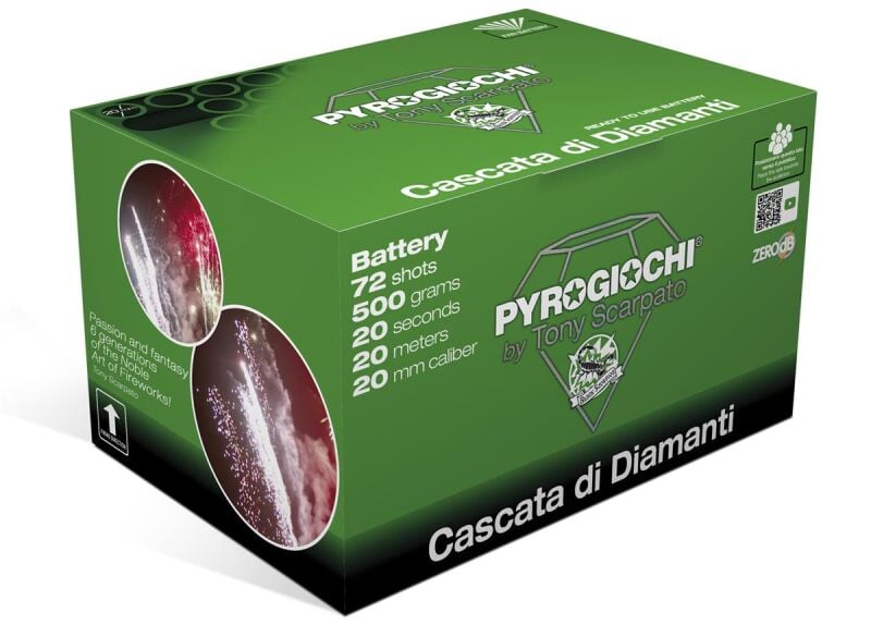Jetzt Cascata Di Diamanti 72-Schus-Feuerwerk-Batterie ab 32.24€ bestellen