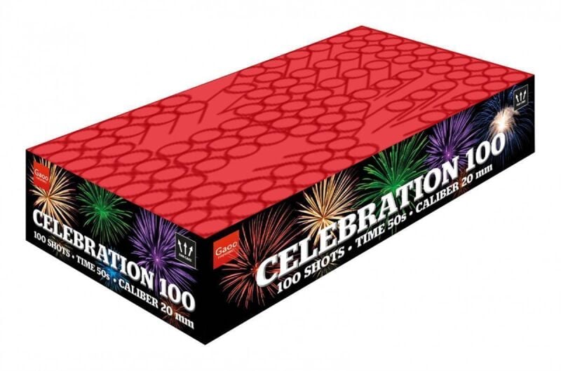 Jetzt Celebration 100-5 100-Schuss-Feuerwerk-Batterie ab 56.24€ bestellen