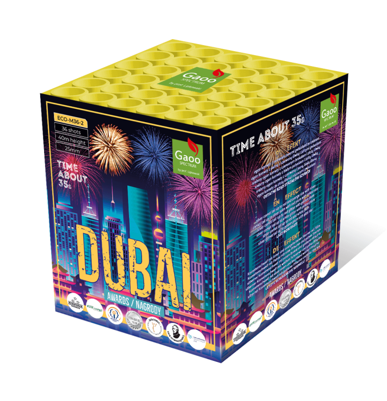 Jetzt Dubai 36-Schuss-Feuerwerk-Batterie ab 39.74€ bestellen