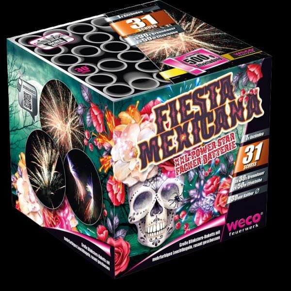 Jetzt Fiesta Mexicana 31-Schuss-Feuerwerk-Batterie ab 22.49€ bestellen