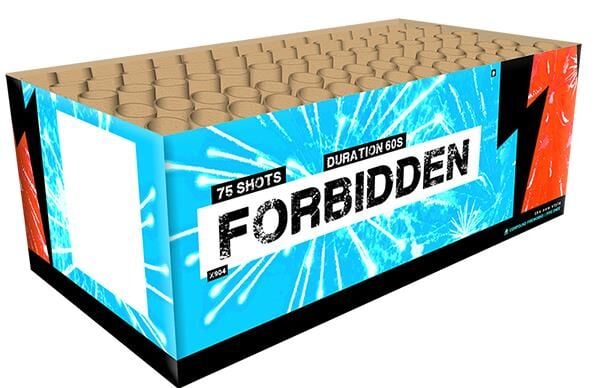 Jetzt Forbidden 76 Schuss-Feuerwerk-Batterie ab 86.24€ bestellen