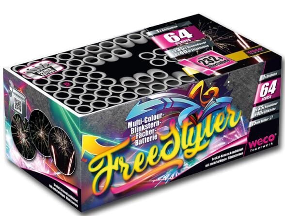 Jetzt Freestyler 64-Schuss-Feuerwerk-Batterie ab 24.74€ bestellen