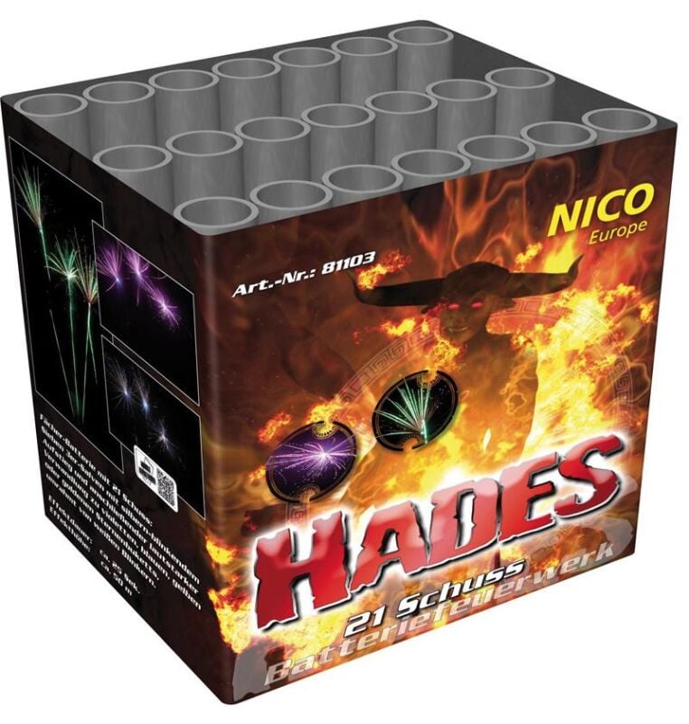Jetzt Hades 21-Schuss-Feuerwerk-Batterie ab 16.99€ bestellen