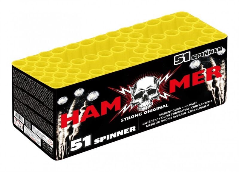Jetzt Hammer Spinner 51-Schuss-Feuerwerk-Batterie ab 82.49€ bestellen