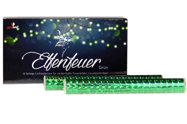 Jetzt Lanzenlichter-Elfenfeuer (Bengal XS) grün, 60s ab 8.99€ bestellen
