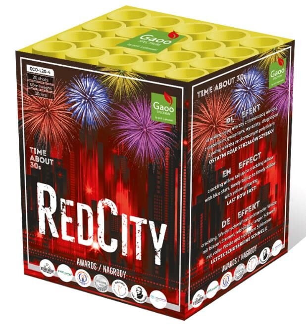 Jetzt Red City 20-Schuss-Feuerwerksbatterie ab 35.99€ bestellen