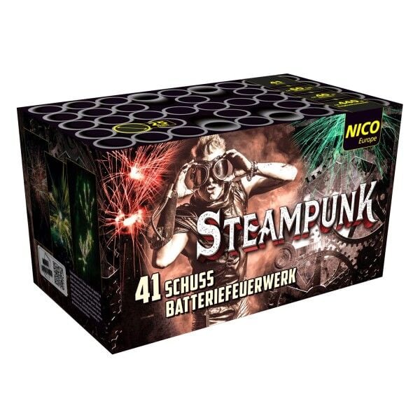 Jetzt Steampunk 41-Schuss-Feuerwerk-Batterie ab 37.49€ bestellen