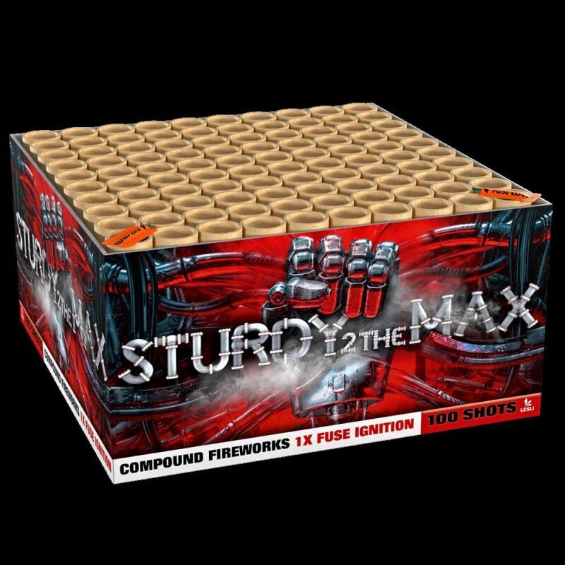 Jetzt Sturdy 2 the Max100-Schuss-Feuerwerkverbund ab 59.99€ bestellen