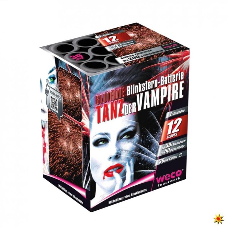 Jetzt Tanz der Vampire (Tiger, Mad Max,Champion,Tyr) 12-Schuss-Feuerwerk-Batterie ab 14.99€ bestellen