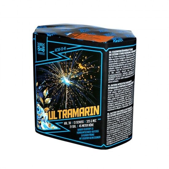 Jetzt Ultramarin 13-Schuss-Feuerwerk-Batterie ab 22.99€ bestellen