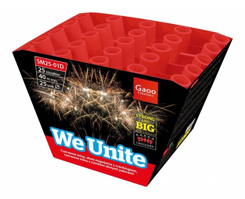 Jetzt We Unite 25-Schuss-Feuerwerk-Batterie ab 23.99€ bestellen