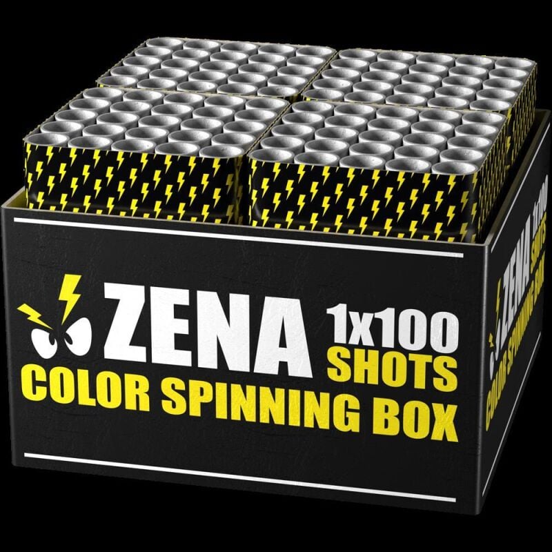 Jetzt Zena Color Spinning Box 100-Schuss-Feuerwerkverbund (Stahlkäfig) ab 127.49€ bestellen