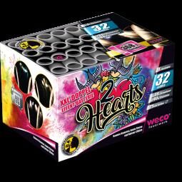 Jetzt 2 Hearts 32-Schuss-Feuerwerk-Batterie ab 29.74€ bestellen