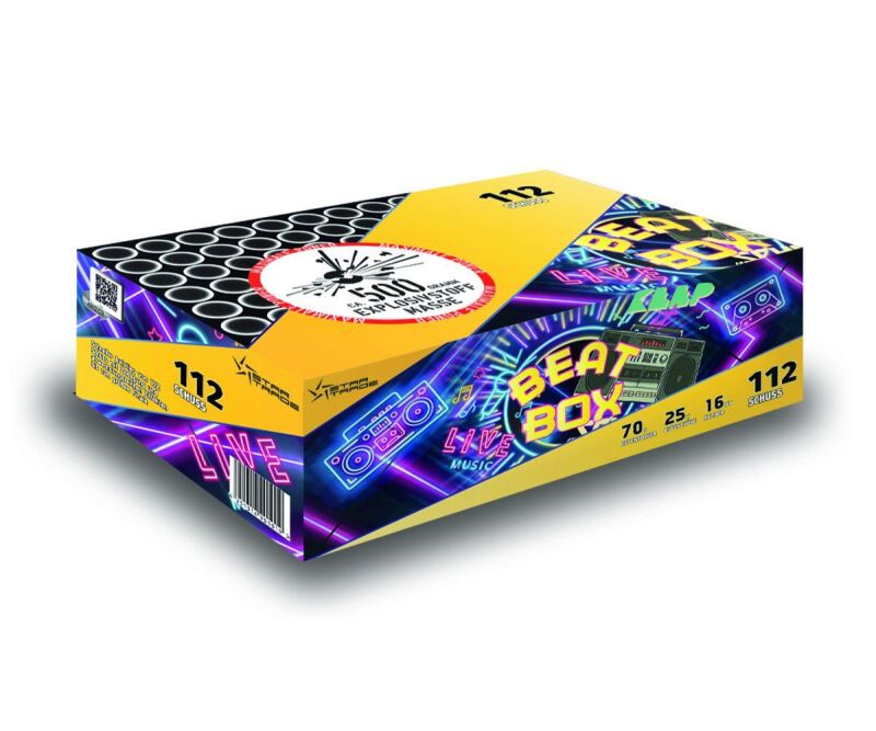 Jetzt Beatbox 112-Schuss-Feuerwerk-Batterie ab 21.24€ bestellen