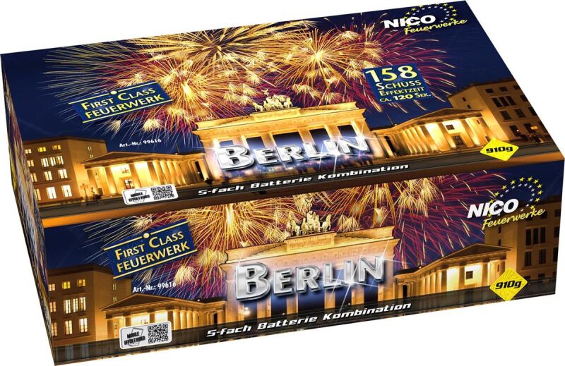 Jetzt Berlin 158-Schuss-Feuerwerkverbund ab 84.99€ bestellen