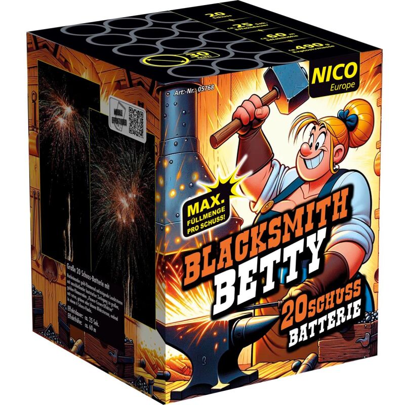 Jetzt Blacksmith Betty 20-Schuss-Batterie ab 29.99€ bestellen