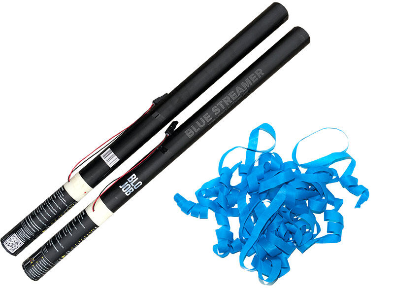 Jetzt Blue Streamer 80cm elektrisch (Black Label) Papierstreamer blau ab 1.91€ bestellen