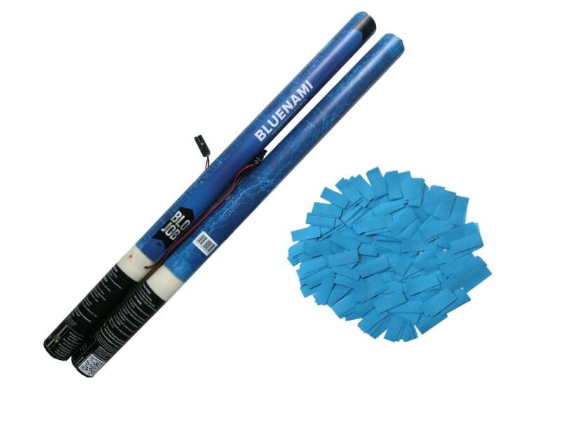 Jetzt Bluenami 80cm elektrisch (Black Label) Papierflitter blau ab 1.91€ bestellen