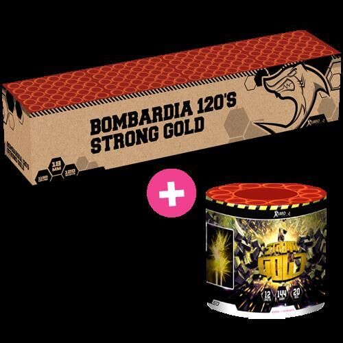 Jetzt Bombardia + Strong Gold 132-Schuss-Feuerwerkverbund 2er Pack ab 220.99€ bestellen