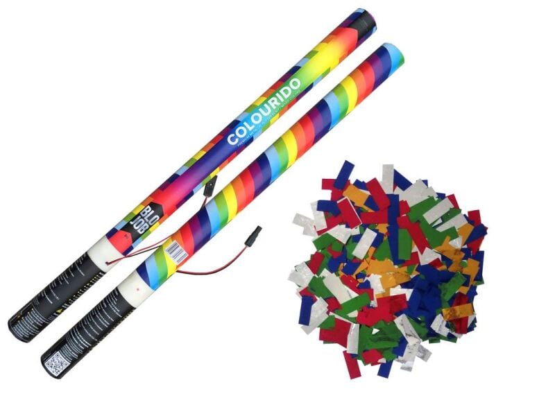 Jetzt Colourido 80cm elektrisch Metallicflitter bunt ab 1.91€ bestellen