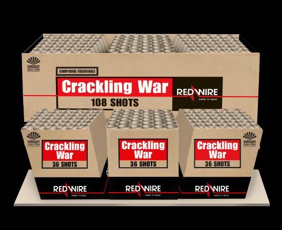 Jetzt Crackling War 108-Schuss-Feuerwerkverbund (Stahlkäfig) ab 126.65€ bestellen