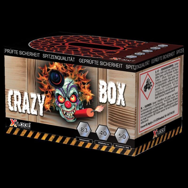 Jetzt Crazy Box 83-Schuss-Feuerwerk-Batterie ab 9.34€ bestellen