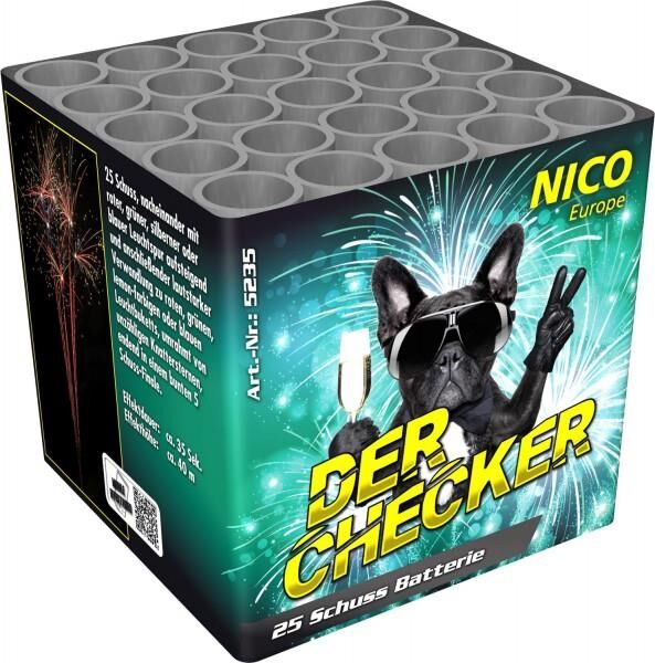 Jetzt Der Checker 25 Schuss Feuerwerk-Batterie ab 12.74€ bestellen