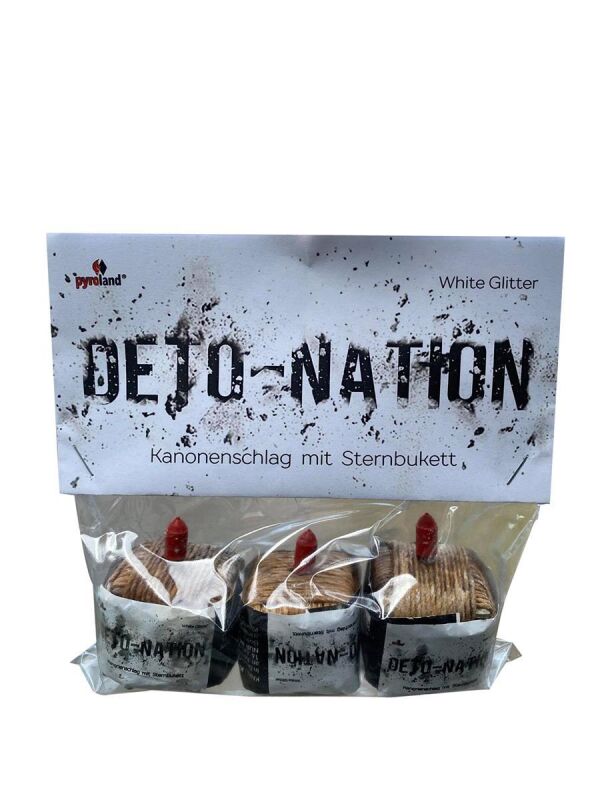 Jetzt Deto-Nation 3er Pack kubische Kanonenschläge White Glitter ab 2.97€ bestellen