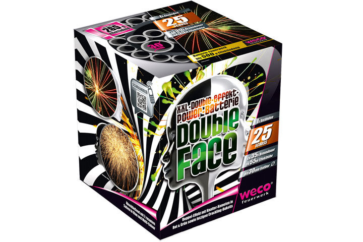 Jetzt Double Face 25-Schuss-Feuerwerk-Batterie ab 20.39€ bestellen