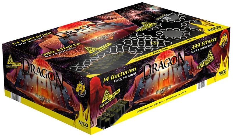 Jetzt Dragon Empire 399-Schuss-Feuerwerkverbund ab 144.49€ bestellen