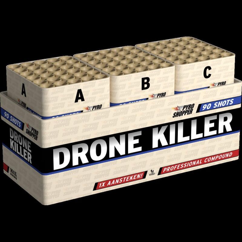 Jetzt Drone Killer 90-Schuss-Feuerwerkverbund ab 76.49€ bestellen