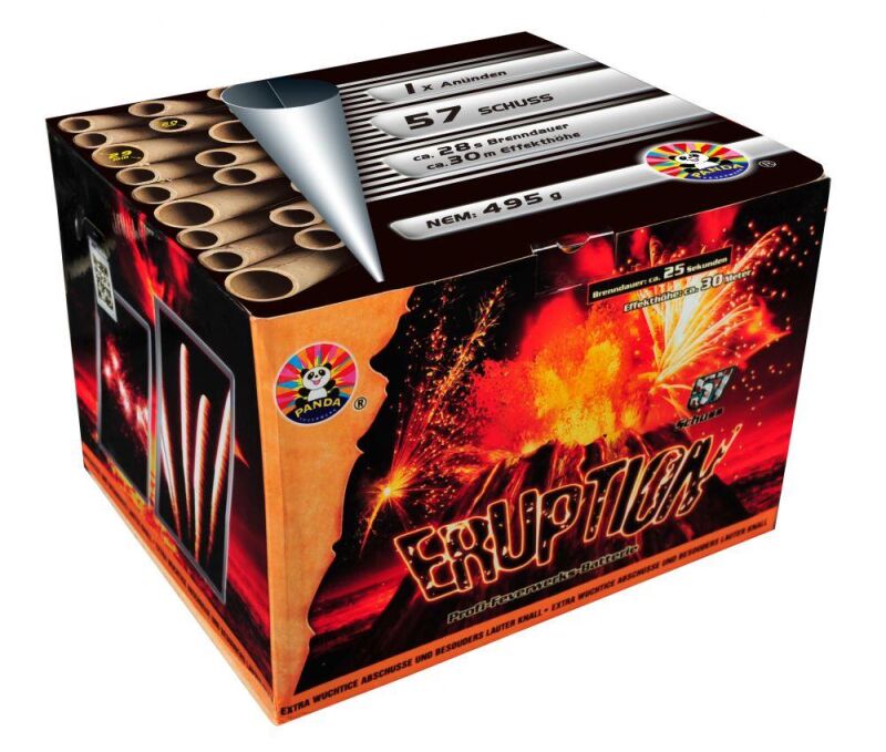 Jetzt Eruption 57-Schuss-Feuerwerk-Batterie ab 46.74€ bestellen