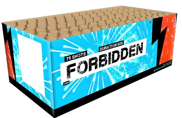 Jetzt Forbidden 76 Schuss-Feuerwerk-Batterie ab 97.74€ bestellen