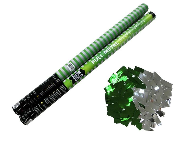 Jetzt Full Metal Silver/Green 80cm elektrisch Metallicflitter silber-grün ab 1.91€ bestellen