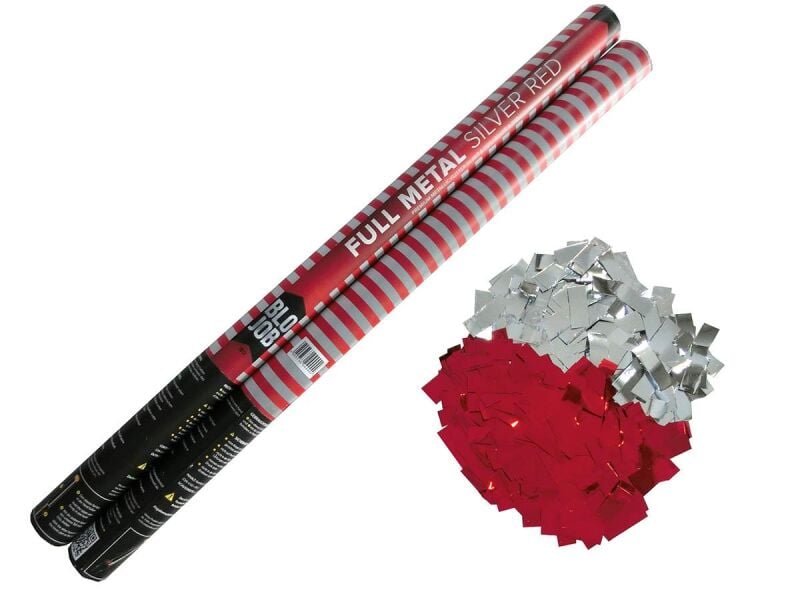 Jetzt Full Metal Silver/Red 80cm Metallicflitter silber-rot ab 4.02€ bestellen