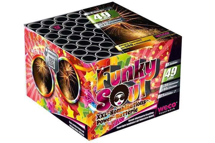 Jetzt Funky Soul 49-Schuss-Feuerwerk-Batterie ab 17.99€ bestellen