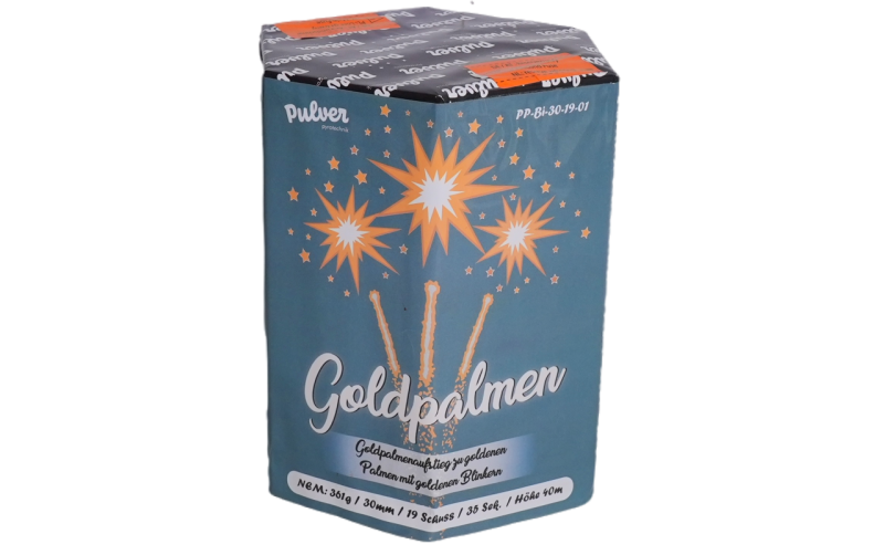 Jetzt Goldpalmen 19-Schuss-Feuerwerk-Batterie ab 33.99€ bestellen