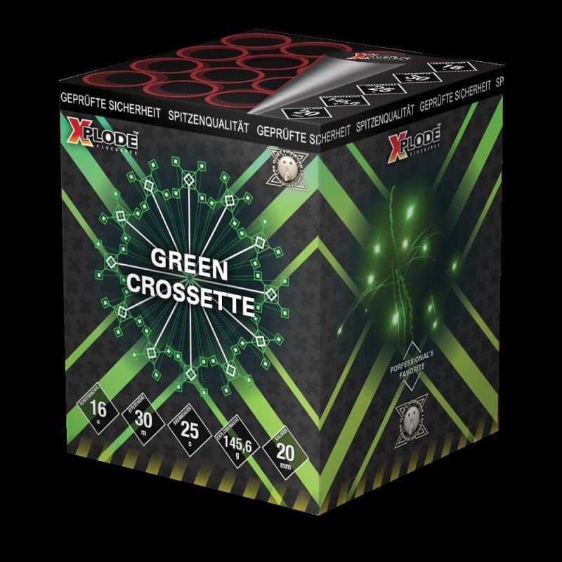 Jetzt Green Crossette 16-Schuss-Feuerwerkbatterie ab 9.34€ bestellen