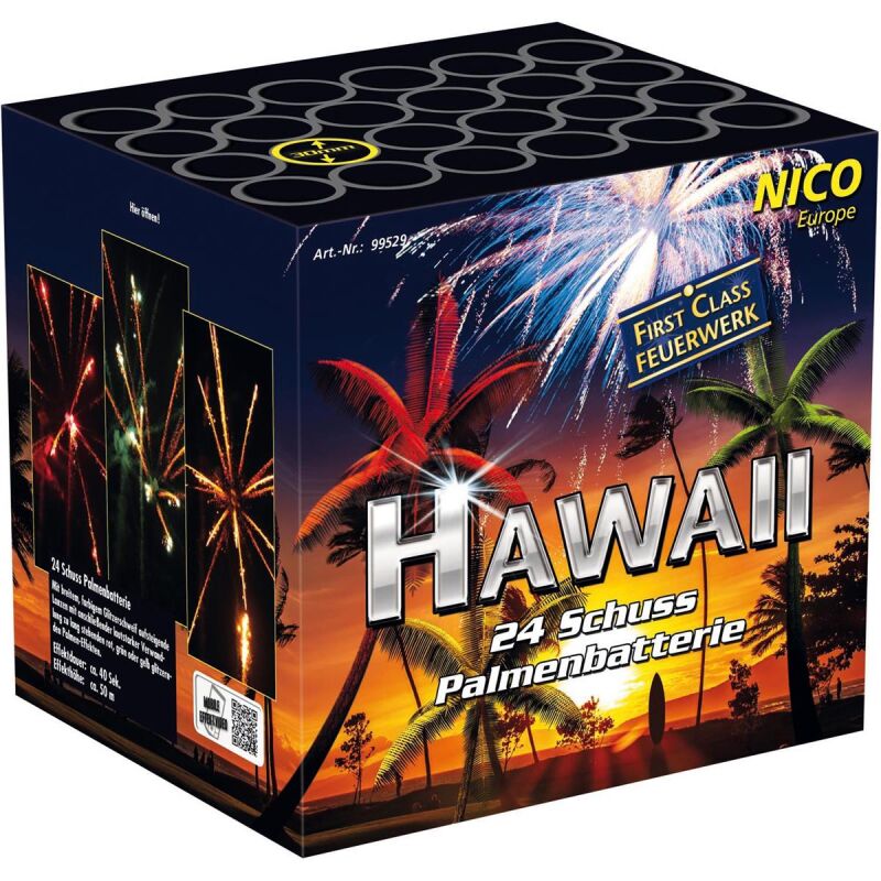 Jetzt Hawaii 24-Schuss-Feuerwerkbatterie ab 39.94€ bestellen