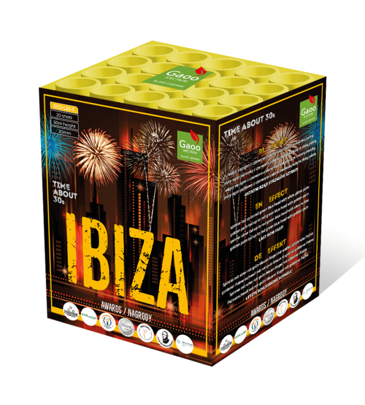 Jetzt Ibiza 20-Schuss-Feuerwerk-Batterie ab 42.49€ bestellen