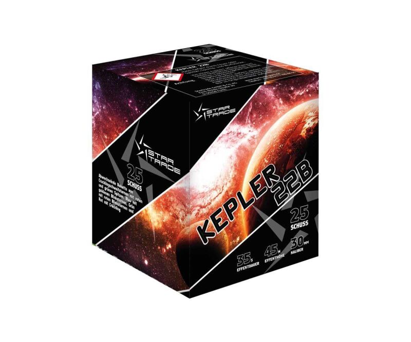 Jetzt Kepler 22B 25-Schuss-Feuerwerk-Batterie ab 21.24€ bestellen