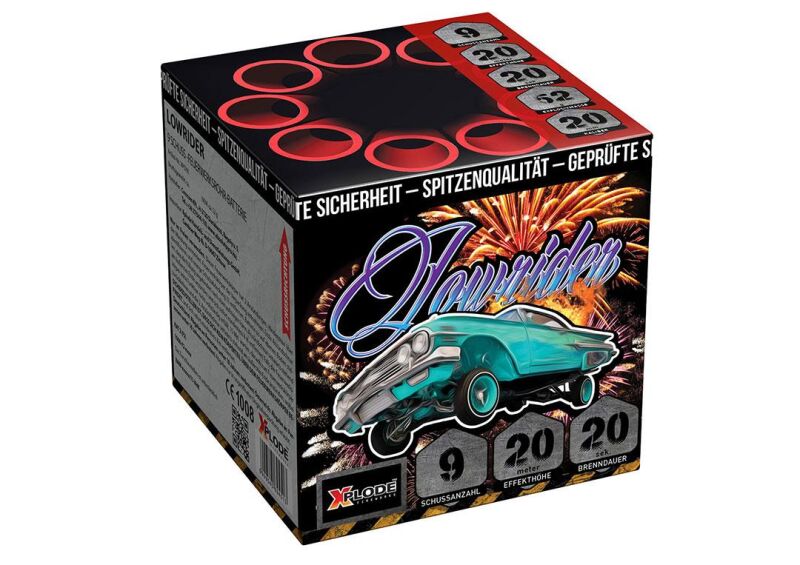 Jetzt Lowrider 9-Schuss-Feuerwerk-Batterie ab 4.24€ bestellen